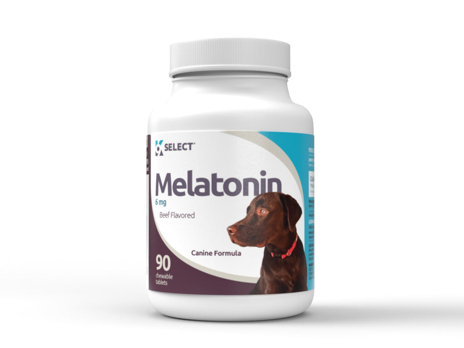 6 mg de mélatonine pour chiens : saveur de bœuf