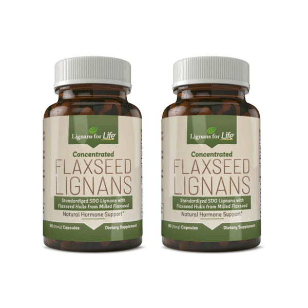 25mg - SDG Lignans from Flaxseed - 2 pack