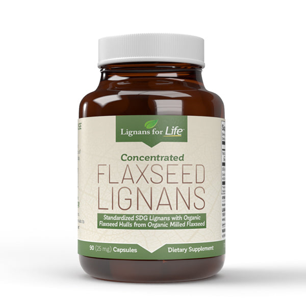 Lignans for Life Flaxseed Lignans 25mg Bottle